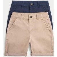 M&S Cotton Rich Chino Shorts (2-10 Yrs) Multi