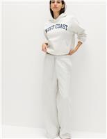 Cotton Rich Drawstring Wide Leg Joggers