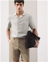 Autograph Regular Fit Super Lightweight Chino Shorts Mole Mix