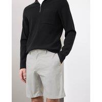 Autograph Regular Fit Super Lightweight Chino Shorts Light Grey Mix