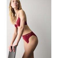 Autograph Boston Microfibre No VPL High Leg Knickers Dark Cranberry