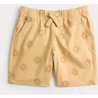 M&S Cotton Rich Sun Print Shorts (2-8 Yrs) Sand