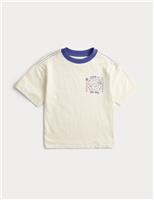 Pure Cotton Fish Graphic T-Shirt (2-8 Yrs)