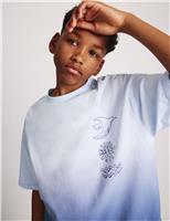 Pure Cotton Ombre Graphic T-Shirt (6-16 Yrs)