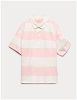 Pure Cotton Short Sleeve Rugby Shirt (6-16 Yrs)