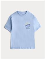 Pure Cotton Fish Graphic T-shirt (2-8 Yrs)