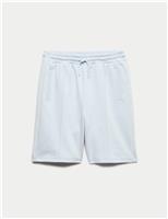 M&S Cotton Rich Jersey Shorts (6-16 Yrs) Green