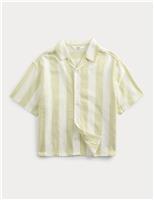 Cotton Rich Striped Seerscucker Shirt (2-8 Yrs)