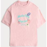 M&S Pure Cotton Market Graphic T-Shirt (2-8 Yrs) Pink