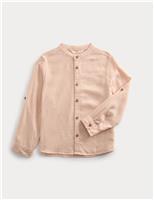 Linen Rich Grandad Shirt (2-8 Yrs)