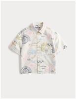 Pure Cotton Coastal Print Shirt (2-8 Yrs)