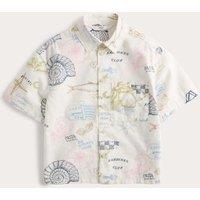 M&S Pure Cotton Coastal Print Shirt (2-8 Yrs) Pink Mix