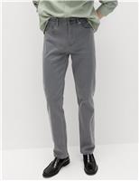 M&S Straight Fit Textured 5 Pocket Jeans Indigo