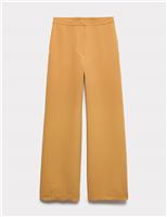 Herringbone Wide Leg Trousers