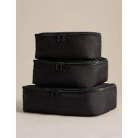 M&S 3 Pack Packing Cubes Black