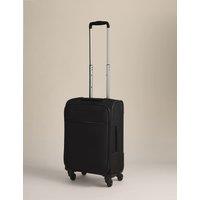 M&S Valletta 4 Wheel Soft Cabin Suitcase Black