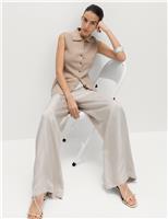 M&S Soft Touch Longline Knitted Waistcoat Cappuccino