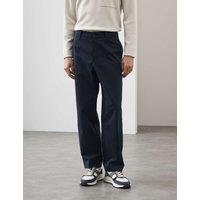Autograph Relaxed Fit Trousers Dark Navy