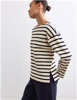 Pure Cotton Slash Neck Relaxed Top