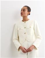 JAEGER Cropped Shacket Navy