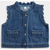 M&S Denim Gilet (0-3 Yrs) Denim
