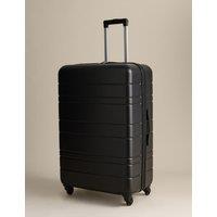 M&S Pisa 4 Wheel Hard Shell Large Suitcase Black