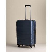 M&S Pisa 4 Wheel Hard Shell Medium Suitcase Navy
