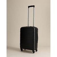 M&S Pisa 4 Wheel Hard Shell Cabin Suitcase Black