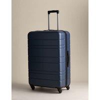 M&S Pisa 4 Wheel Hard Shell Large Suitcase Navy