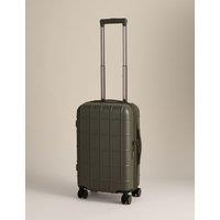 M&S Stockholm 4 Wheel Hard Shell Cabin Suitcase Khaki
