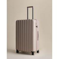 M&S Mykonos 4 Wheel Hard Shell Large Suitcase Neutral