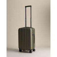 M&S Mykonos 4 Wheel Hard Shell Cabin Suitcase Khaki