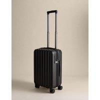 M&S Mykonos 4 Wheel Hard Shell Cabin Suitcase Black