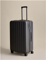 M&S Mykonos 4 Wheel Hard Shell Large Suitcase Charcoal