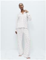 Cotton Modal Cherry Print Pyjama Set