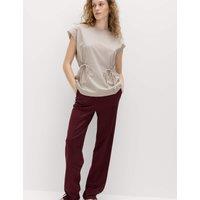 M&S Pure Cotton Tie Waist Oversized T-Shirt Light Beige