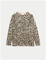 Supersoft Animal Print Crew Neck Jumper
