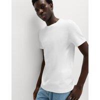 M&S The Utimate Slim Fit Cotton Blend T-Shirt White