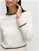 Cotton Rich Tipped Detail Jumper