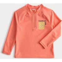 M&S Tropical Sun Graphic Rash Vest (2-8 Yrs) Orange
