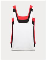 3 Pack Cotton Rich Square Neck Vest Tops