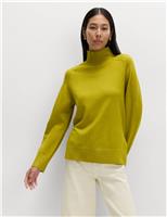 Air-Yarn Funnel Neck Relaxed Jumper