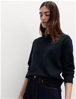 Air-Yarn Tipped Crew Neck Jumper