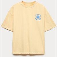 M&S Pure Cotton Graphic Sun T-Shirt (6-16 Yrs) Yellow