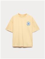 Pure Cotton Graphic Sun T-Shirt (6-16 Yrs)