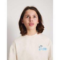 M&S Pure Cotton Graphic T-Shirt (6-16 Yrs) White