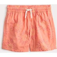 M&S Sun Embroidered Swim Shorts (2-8 Yrs) Orange