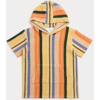 M&S Pure Cotton Striped Towelling Poncho (2-8 Years) Multi