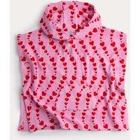 M&S Pure Cotton Heart Printed Poncho (2-8 Yrs) Soft Magenta