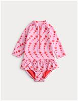 Heart Print Swimsuit (2-8 Yrs)